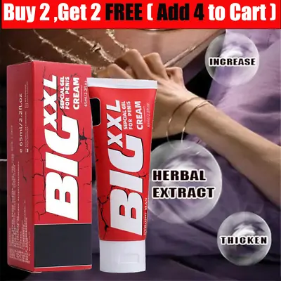 Enlarger XXL Cream For Men Natural Grow Big Thick Faster Enhancement USA • $7.99