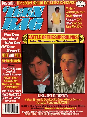 Teen Bag Magazine September 1984 Michael Jackson J Fox John Stamos Tommy Howell • $6.98
