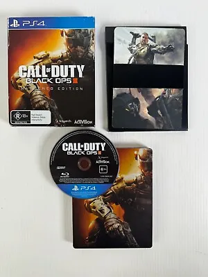 Call Of Duty Black Ops III Hardened Edition Sony PS4 Steelbook • $45