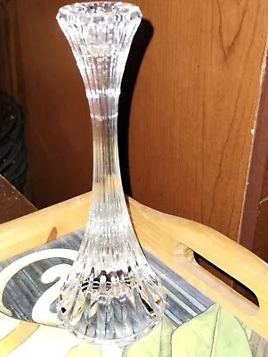 Cut Glass Crystal Vase 8 1/4” Tall Heavy Lead Glass • $20