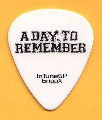 A Day To Remember Single-Sided White Guitar Pick - 2014 Warped Tour • $9.99