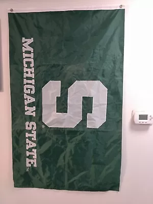 Michigan State Spartans 2 Sided 3x5 Flag Best Heavy Man Cave MSU RARE Banner • $22.99