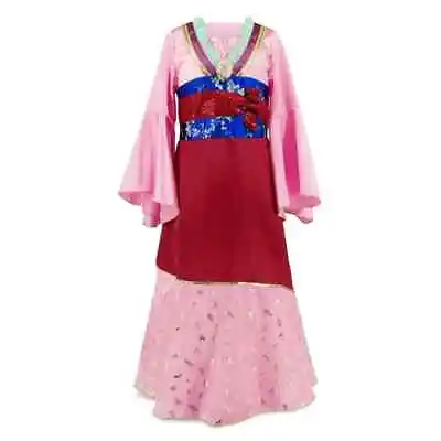 $19.99 • Buy Disney Mulan Costume Red/Pink  Disney Store Size 5/6