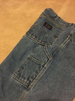 WALLS Mens Zero-Zone Carpenter Lined Insulated Work Jeans 38x34 • $12