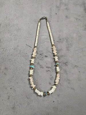 Vintage Navajo Style Necklace Spiny Oyster & Turquoise Necklace • $29.98