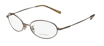 New Vera Wang V02 Eyeglass Frame Italy Metal Designer 50-16-135 Brown Womens • $14.95