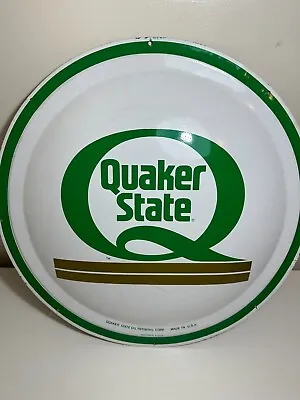 Vintage QUAKER STATE MOTOR OIL Gas Station Advertising 3D Bubble Button SIGN • $400