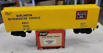 KMT Kris Model Trains Burlington Route Reefer O Scale Boxcar. #76263 (1E) • $59.95