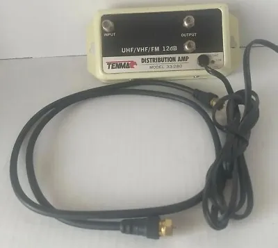 Vintage Tenma TV/VCR/Antenna Amplifier Distribution Amp Model 33-280 W/cable • $7.85