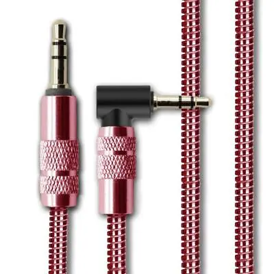 1M 3.5mm Jack Plug Aux Metal Cable Audio Lead For Headphone/MP3/iPod/Car/iPhone • £2.99