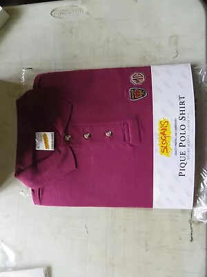 Slogan's Casual Wear MG Rover Polo Shirt - Maroon Colour - UK Size EXTRA LARGE • £14.99