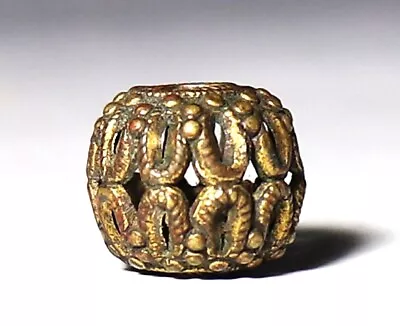 Japan Antique Gold Inlay OJime Bead Inro Netsuke Sagemono Rare Edo Era  • £105.72