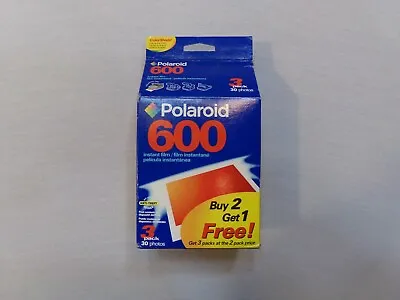 Polaroid 600 Instant Film Photo 3 Pack Of 10 Exp 2005 New Sealed • $36.89