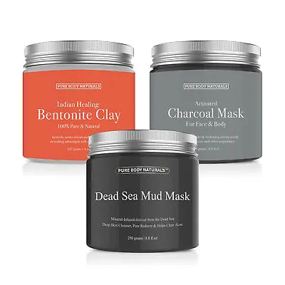 $24.99 • Buy Pure Body Naturals Premium Face Mask Collection Gift Set