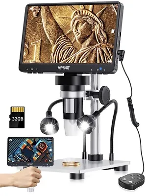 7 Inch 1080p Digital Microscope 12mp With Video Recorder Camera... • $70