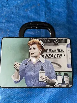 Vtg I Love Lucy Collector’s Metal Lunch Box Tin Lucille Ball Crushing Grapes • $15