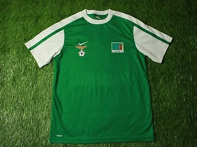 Zambia National Team 2009-2010 Football Shirt Jersey Home Nike Original Size L • $33.99