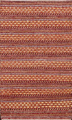 Handmade Gabbeh Kashkoli Wool Modern Accent Rug - Exceptional Comfort  3x4 Ft • $170.32
