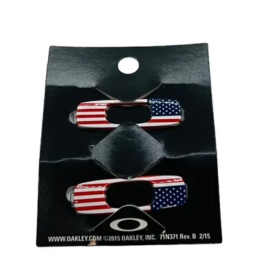 Oakley Batwolf Sunglasses Replacement Icons Attachments Logo Pair USA Flag • $20