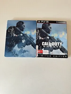 Call Of Duty Ghosts - Limited Edition Steel Case - Sony PS3 - VGC - Complete • $13.95