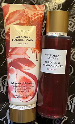 Victoria’s Secret Wild FIG & Manuka Honey Fragrance Mist And Lotion 8.4 OZ New. • $29.99