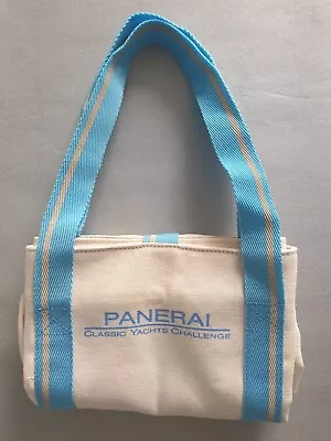 Very Chic  Panerai Cotton Canvas Tote Bag Ivory/ Blue Mint Condition • £35