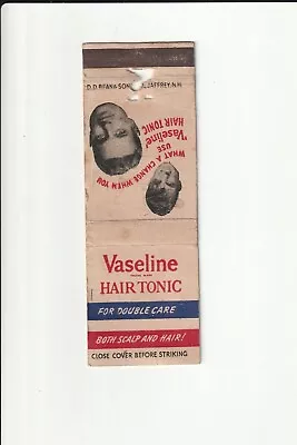 Vaseline Hair Tonic Vintage Matchb • $6.79