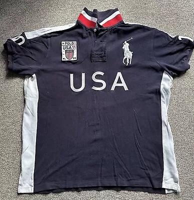 Polo Ralph Lauren XL Custom Fit  USA Polo Shirt • £20