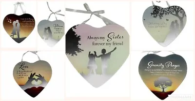 £6.99 • Buy Reflections Of The Heart Mirror Wall Hanging Plaque Family Friend Keepsake Gift 