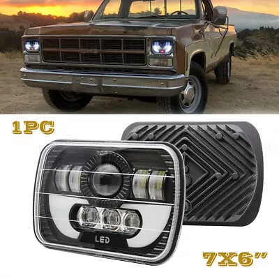 DOT 7x6  LED Sealed Headlight Fit GMC C1500 C2500 C3500 K1500 Suburban 1979-1999 • $32.98