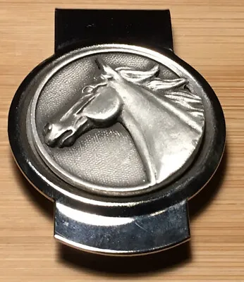 Metal HORSE Money Clip Made In USA Mustang Pony  • $15