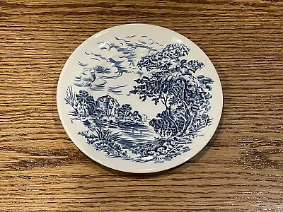 Vintage WEDGWOOD “COUNTRYSIDE   Blue And White Bread Plate 5 3/4” Diameter • $6