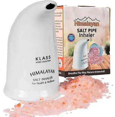 100% Genuine Salt Inhaler Himalayan Salt Pipe Inhaler For Asthma SinusAllergy • £9.97
