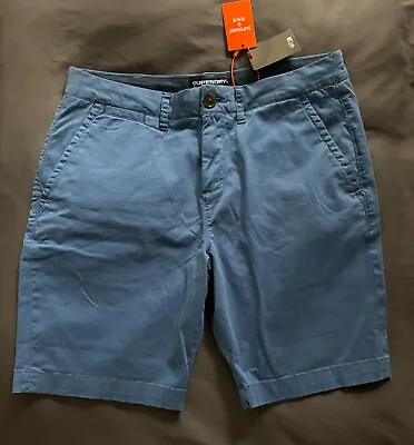 Superdry International Chino Shorts Size 34 Blue - New • $34.99