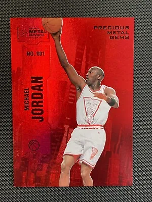 2022 Metal Universe Champion Michael Jordan Red Precious Metal Gems PMG 006/100 • $2000