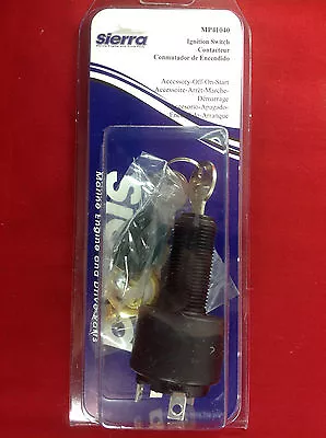 Ignition Switch Inboard Boat Marine 4 Position Sierra Mp41040 • $29.99