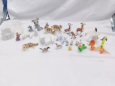 Lot Of 32 Miniature  Ceramic Bone China Japan Miscellaneous Animal Figurines • $19.90