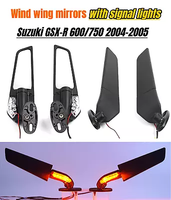 Motorcycle LED Turn Signal Lights Wing Mirrors For Suzuki 2004 2005 GSXR600/750 • $45.50