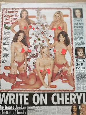 Daily Star Page 3 Girls Emma Rose KellyMel And Soren. 24/12/10 • £2