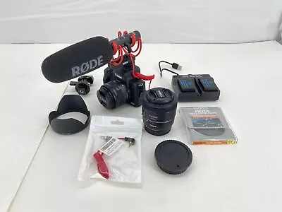 £486.72 • Buy Canon EOS M50 + Filming Kit: 15-45mm, 50mm, EF-EOS Adapter, Rode Videomic NTG