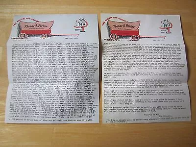 Letter From Colonel Parker To Elvis & Vernon Presley 1959 Reproduction • $9.99