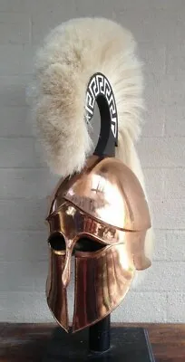 Corinthian Helmet Medieval Wearable Greek Free Leather Liner Christmas Gift Item • $85.50