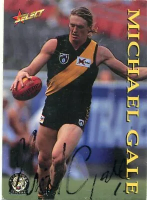 $7.50 • Buy AFL Select 1995 #126 Richmond Michael Gale Autographed Card