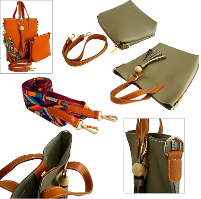 £11.95 • Buy Tan Boho Bag Tassel Fringe Hippy Aztec Small Handbag Cross Body Shoulder Strap