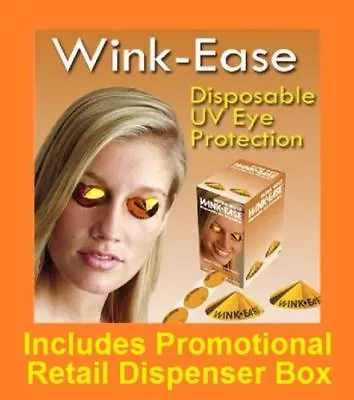 Wink Ease Disposable Sunbed Solarium Stick On Eye Protection Tanning Goggles   • £24.50
