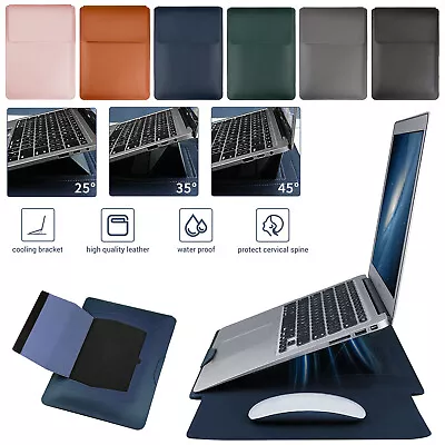 $23.99 • Buy Leather Laptop Sleeve Bag Stand Case For MacBook Pro/Air 11 13.3 14 15.4 16-inch