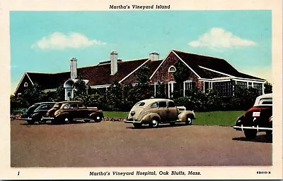 C1930 Postcard MARTHAS VINEYARD MASSACHUSETTS HOSPITAL OAK BLUFFS UNUSED MINT • $4