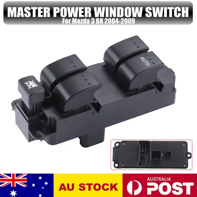 Master Power Window Control Switch Electric For Mazda 3 BK 2004-2009 4 Buttons • $40