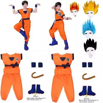 Kids Adults Anime Dragon Ball Z Son GoKu Cosplay Costume Party Outfit Halloween • $20.99
