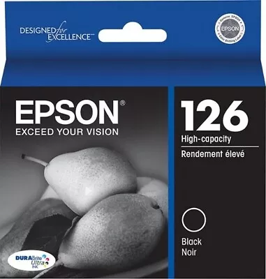 Genuine Epson 126 Black Ink WF3520 WF3540 WF7010 WF7510 WF7520 • $16.99